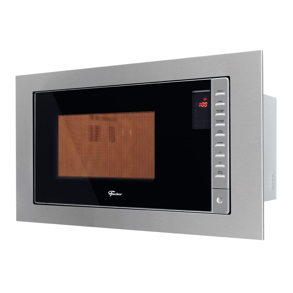 Micro-ondas de Embutir Fischer Fit Line 25 litros com função Descongelar Inox 34900 - 110V