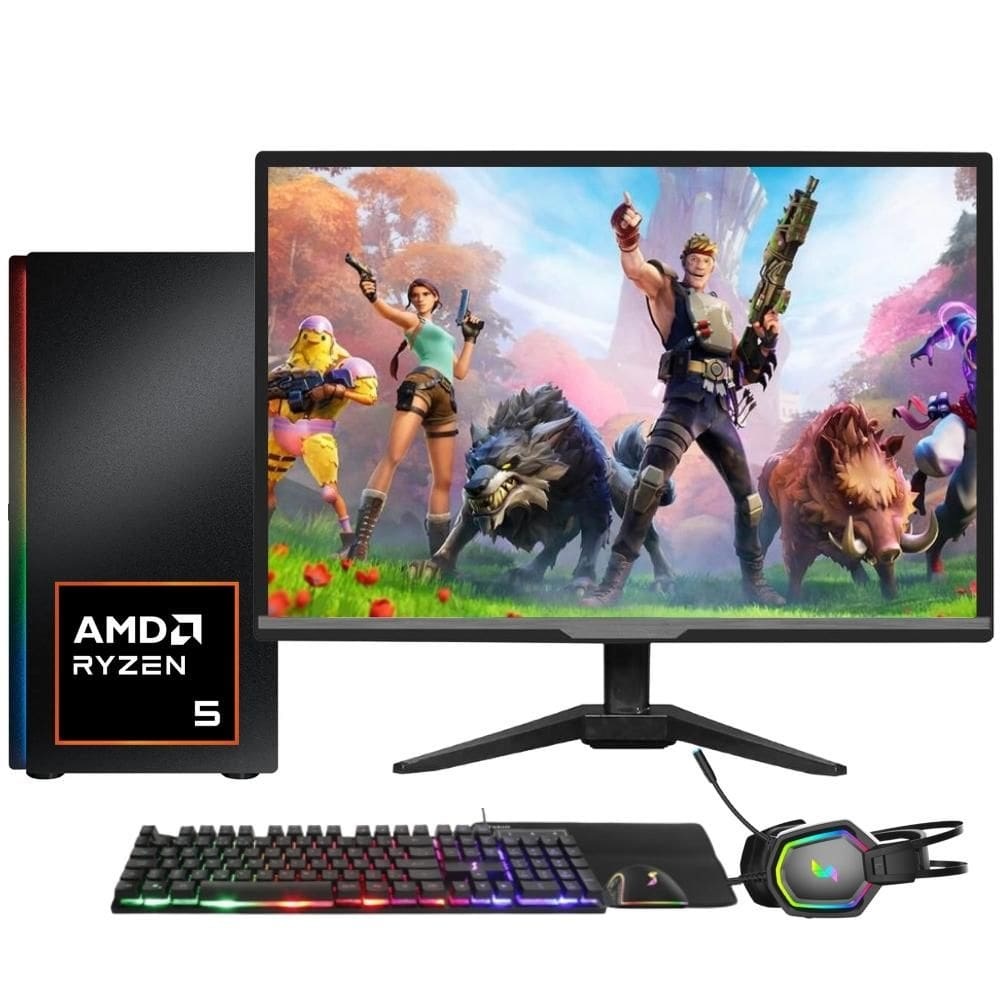 PC Gamer Completo Skill RGB AMD Ryzen 5 5600G,Gráficos Radeon VEGA 7, Monitor LED 20",Kit Gamer, 16GB DDR4 3200Mhz, SSD 512GB, Fonte 500W - SGX-0 PC Gamer Completo Skill RGB AMD Ryzen 5 5600G,Gráficos Radeon VEGA 7, Monitor LED 20",Kit Gamer, 16GB DDR4 3200Mhz, SSD 512GB, Fonte 500W - SGX-0