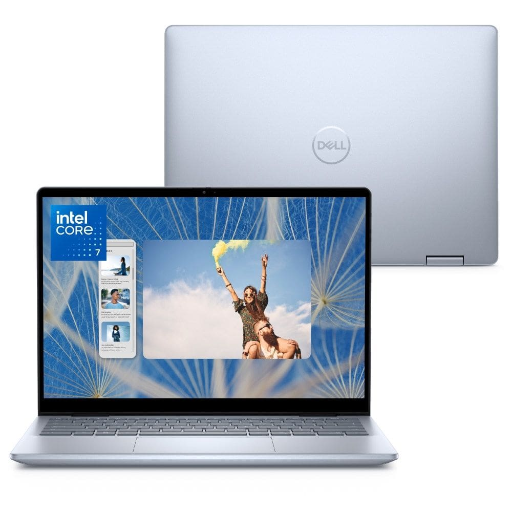 Notebook 2 em 1 Dell Inspiron 2IN1-I150U-M50 14" FHD+ Touch Intel® Core 7 150U 16GB 1TB SSD Windows 11 Prata Gelo Notebook 2 em 1 Dell Inspiron 2IN1-I150U-M50 14" FHD+ Touch Intel® Core 7 150U 16GB 1TB SSD Windows 11 Prata Gelo