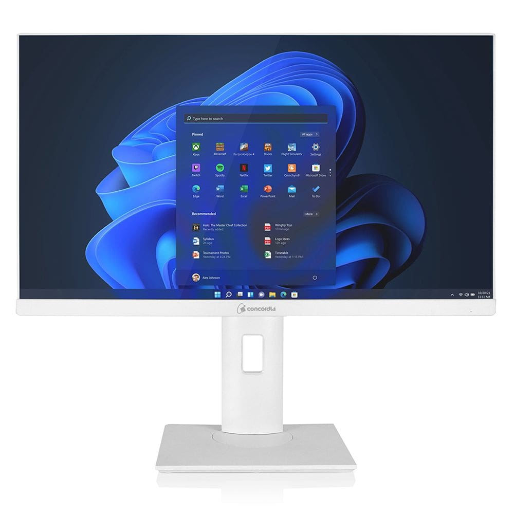 Computador All In One Concórdia Core I7 10700 8gb Ddr4 Ssd 480gb 23.8`` Full Hd Webcam Wifi Branco