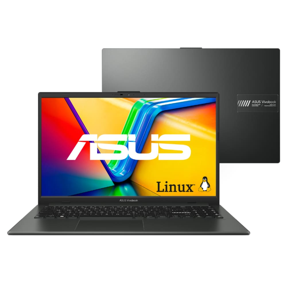 Notebook ASUS Vivobook Go 15 E1504FA AMD Ryzen 5 7520U 16GB Ram 512GB SSD Linux KeepOS Tela 15,6" LED FHD Black - NJ1288 - Preto Notebook ASUS Vivobook Go 15 E1504FA AMD Ryzen 5 7520U 16GB Ram 512GB SSD Linux KeepOS Tela 15,6" LED FHD Black - NJ1288 - Preto
