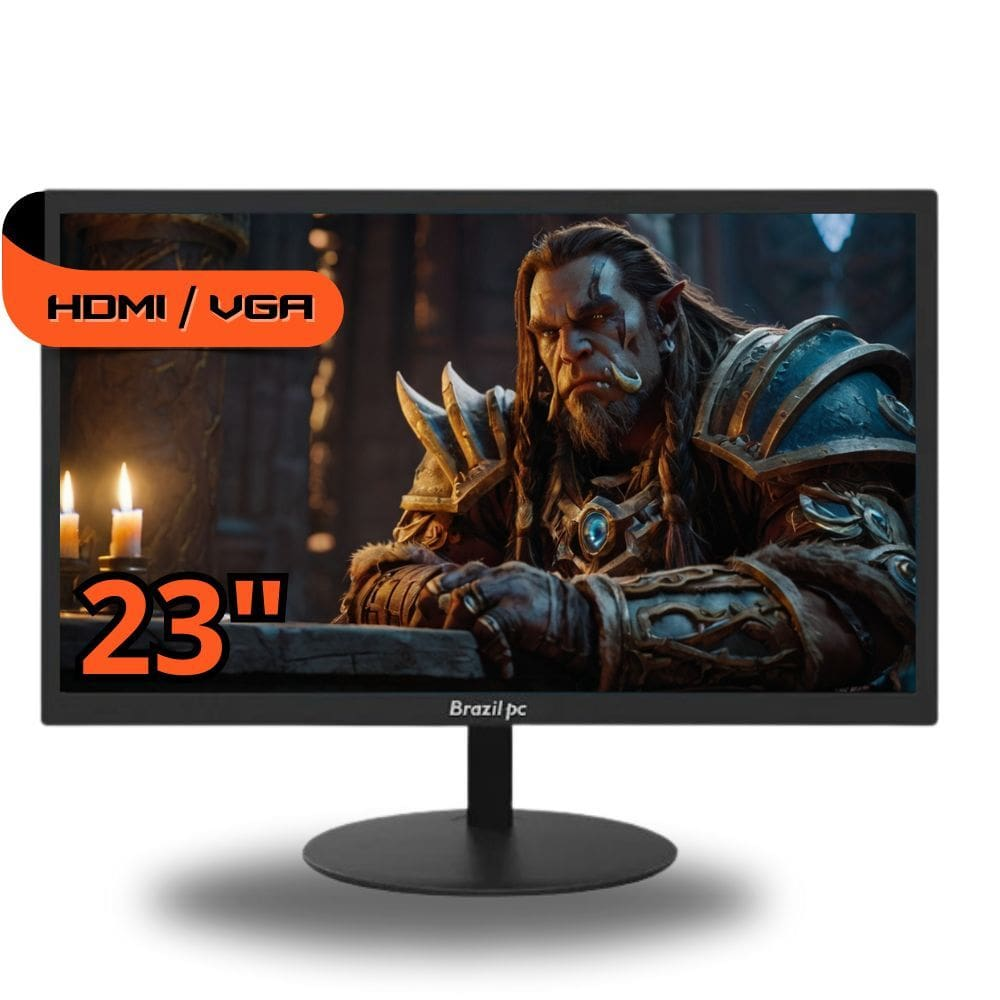 Monitor Brazil Pc 23`` LED, Full HD, Widescreen, HDMI/VGA, 60hz, 23w-75kfhd Monitor Brazil Pc 23`` LED, Full HD, Widescreen, HDMI/VGA, 60hz, 23w-75kfhd