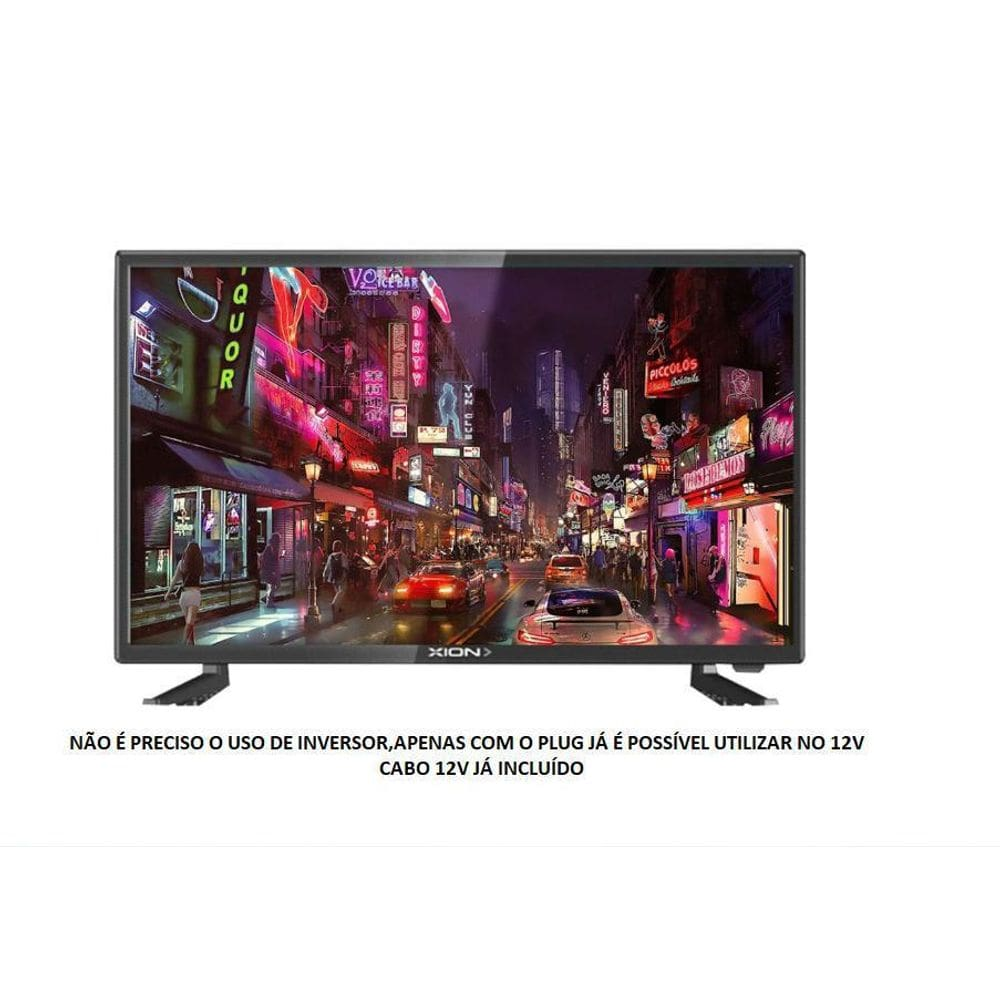 Tv 12 V Led Hd 19 100V/220V Plug Carro Caminhão Monitor Tv 12 V Led Hd 19 100V/220V Plug Carro Caminhão Monitor