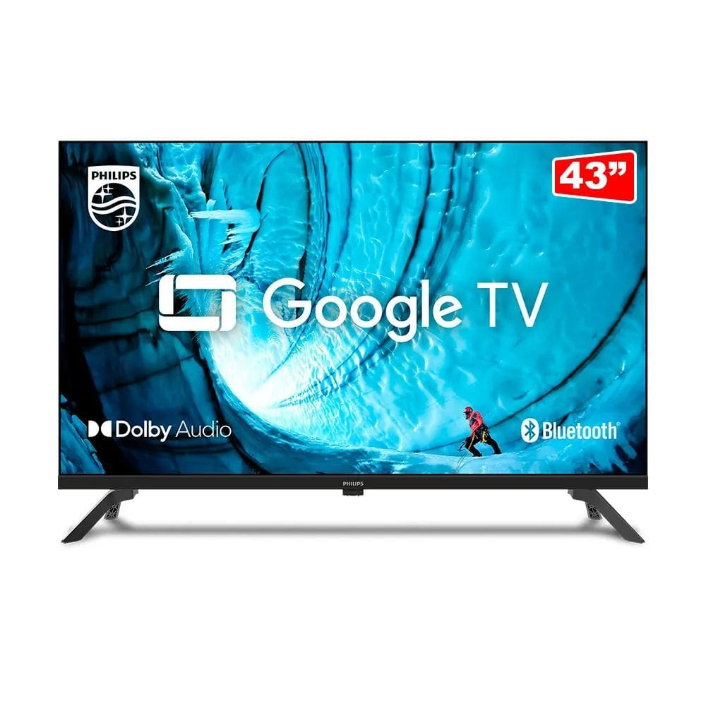 Smart TV Philips 43" LED FHD 43PFG6909, Google TV, sem bordas Preta Smart TV Philips 43" LED FHD 43PFG6909, Google TV, sem bordas Preta