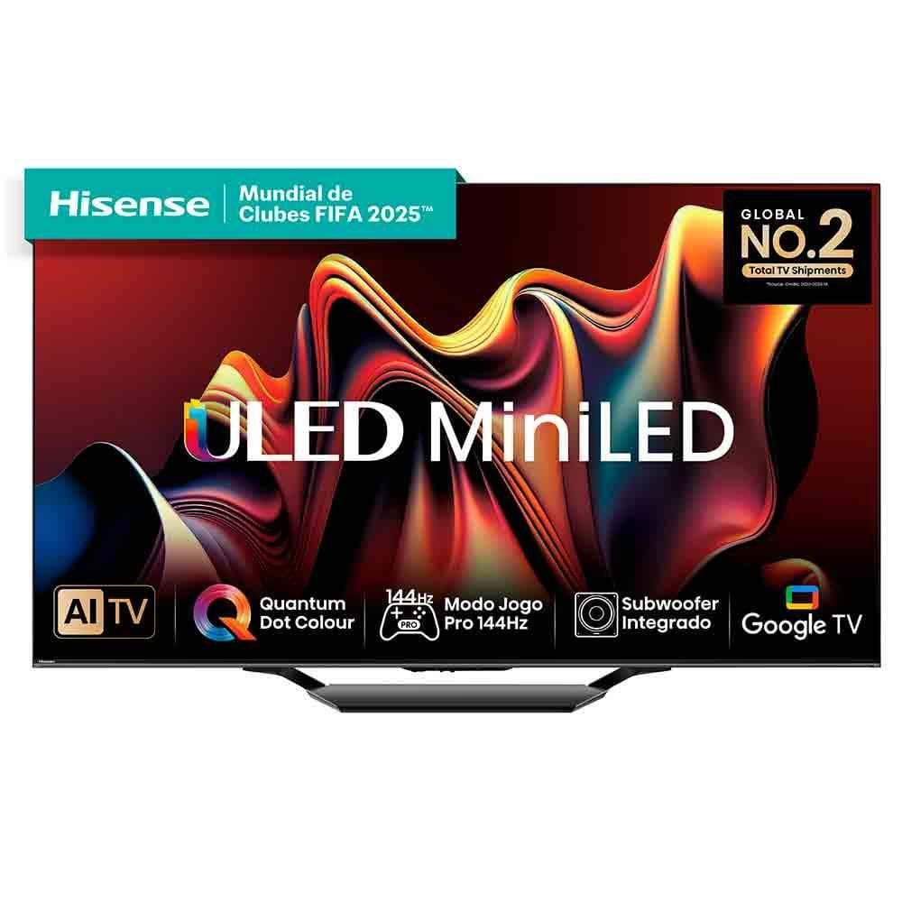 Smart TV Hisense QLED Mini UHD 4K 65" Polegadas Frequência 144 Hz e Wi-Fi - 65U75LUA - Bivolt
