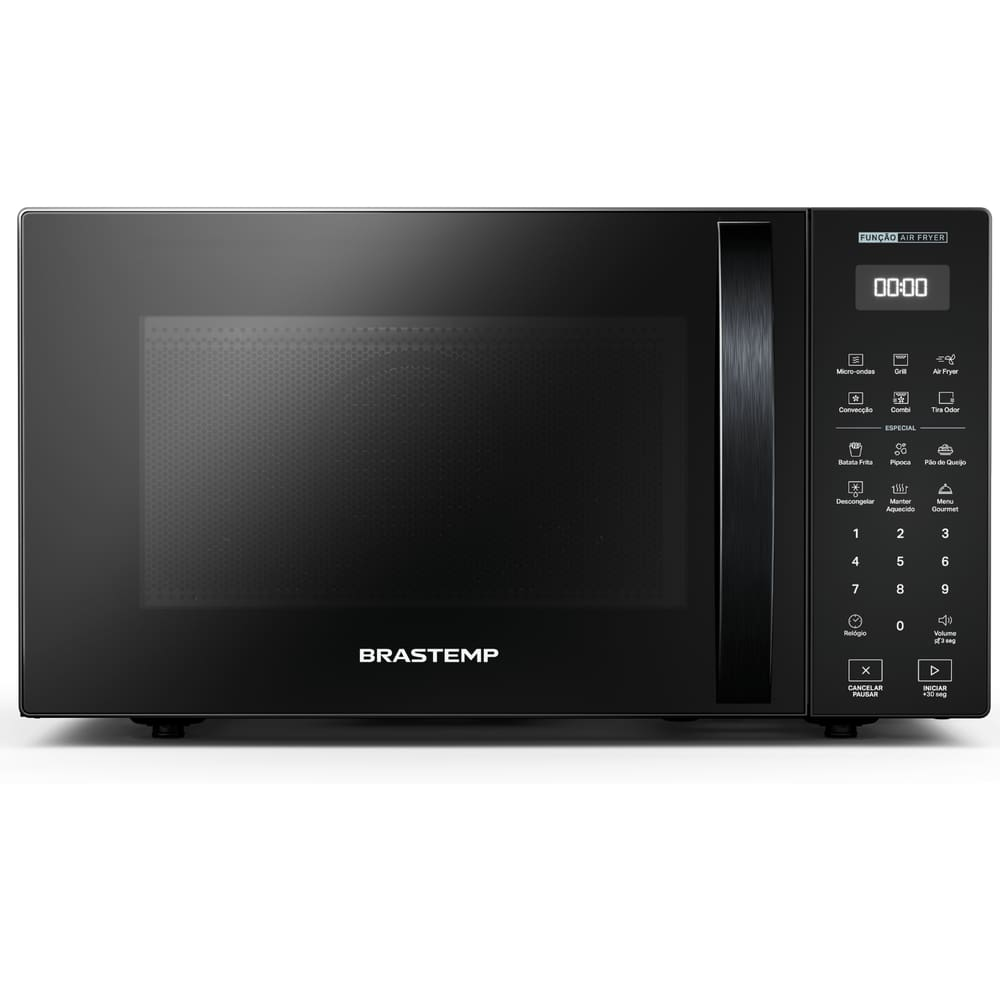 Micro-ondas Air Fryer Brastemp Preto 29 Litros - BMC29AE - Micro-ondas com Air Fryer Brastemp Micro-ondas Air Fryer Brastemp Preto 29 Litros - BMC29AE - Micro-ondas com Air Fryer Brastemp