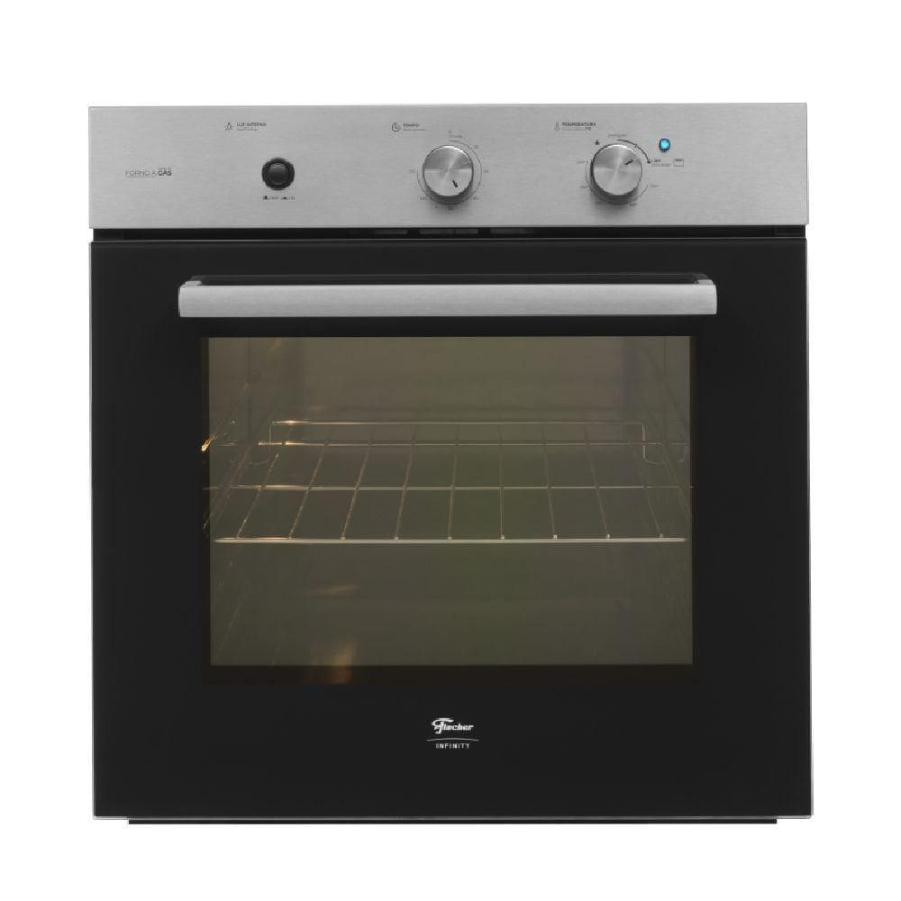 Forno a Gas De Embutir Fischer Infinity Inox 78L 220V Com Grill 36450-104432 - Forno a gás de embutir Fischer Infinity Inox 78L 220V com grill Forno a Gas De Embutir Fischer Infinity Inox 78L 220V Com Grill 36450-104432 - Forno a gás de embutir Fischer Infinity Inox 78L 220V com grill
