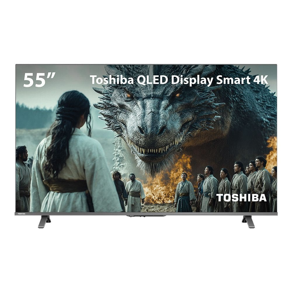 Smart TV QLED 55 4K Toshiba Google TV 3HDMI 2USB Wi-Fi - Smart TV QLED 55 polegadas 4K Smart TV QLED 55 4K Toshiba Google TV 3HDMI 2USB Wi-Fi - Smart TV QLED 55 polegadas 4K