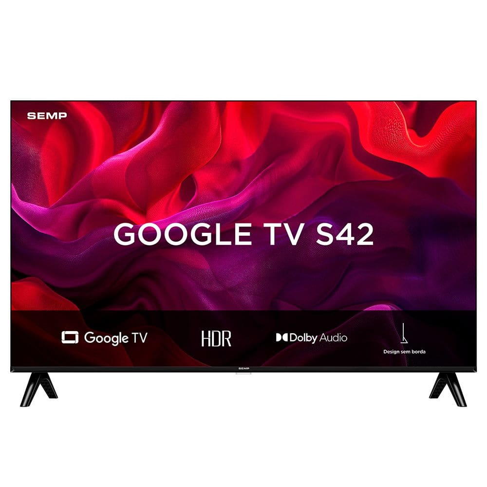 Smart TV Semp 32" LED HD Android TV WiFi Bluetooth 2 HDMI Google TV 60Hz HDR10 32S42 - 011042510435 Smart TV Semp 32" LED HD Android TV WiFi Bluetooth 2 HDMI Google TV 60Hz HDR10 32S42 - 011042510435
