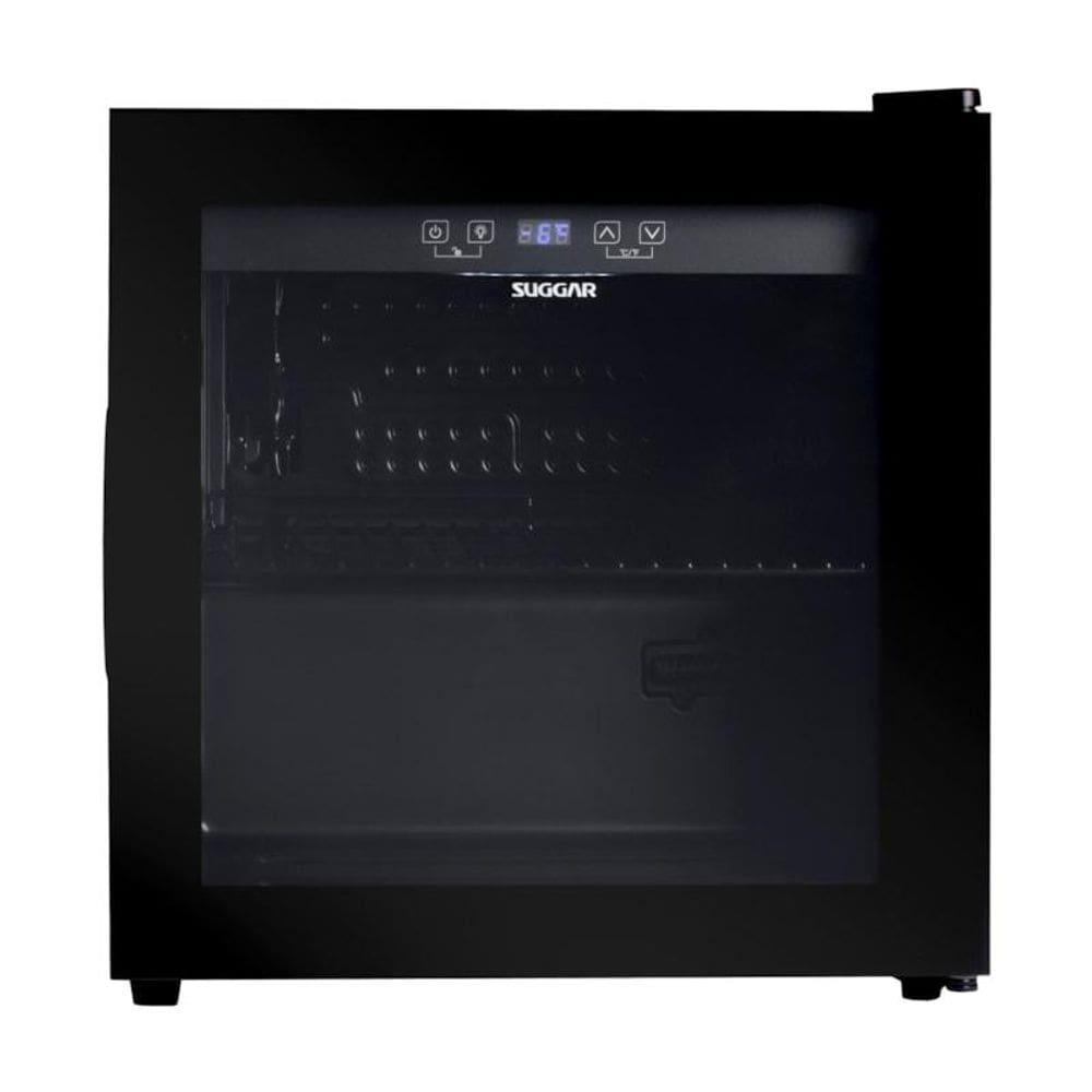Cervejeira Suggar 48L Preta com Porta de Vidro - 110V