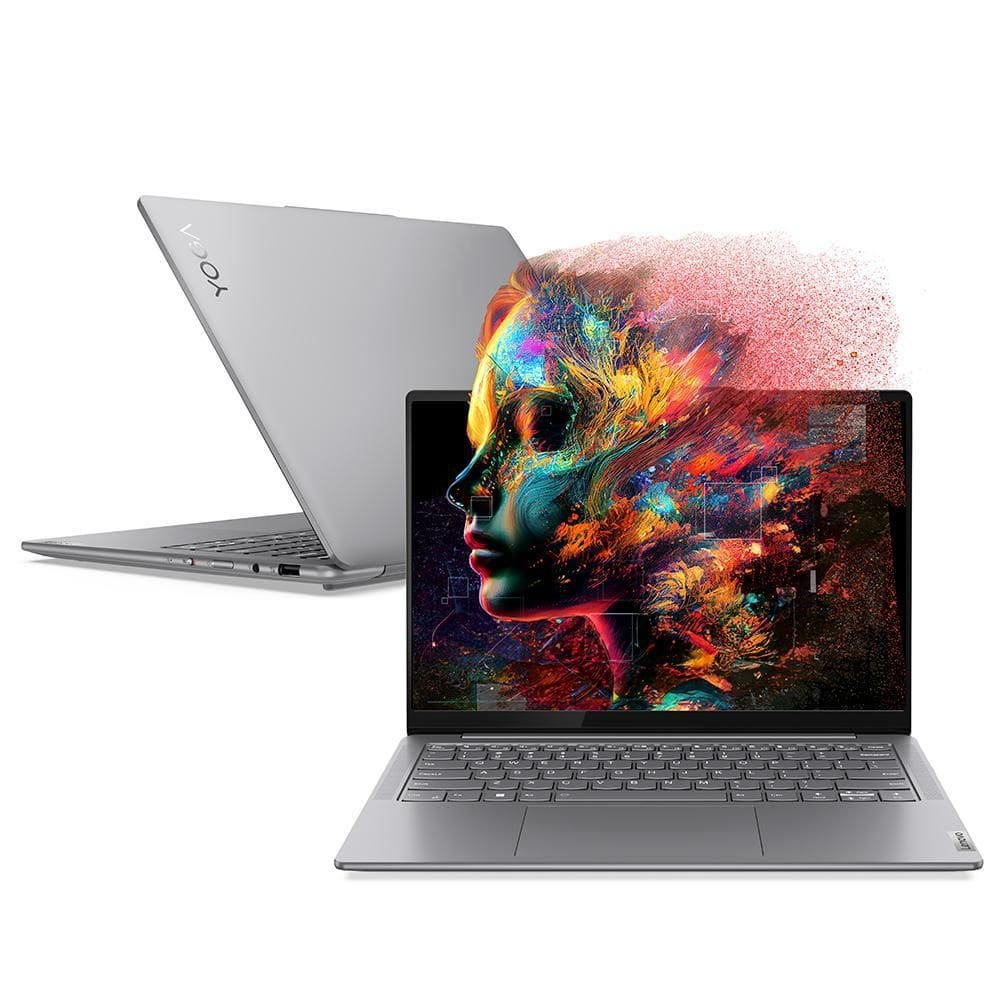Notebook Lenovo Yoga Slim 7i Core Ultra 5, 16GB, 512GB SSD, Tela de 14" OLED, Windows 11 - 83GM0003BR - Bivolt Notebook Lenovo Yoga Slim 7i Core Ultra 5, 16GB, 512GB SSD, Tela de 14" OLED, Windows 11 - 83GM0003BR - Bivolt