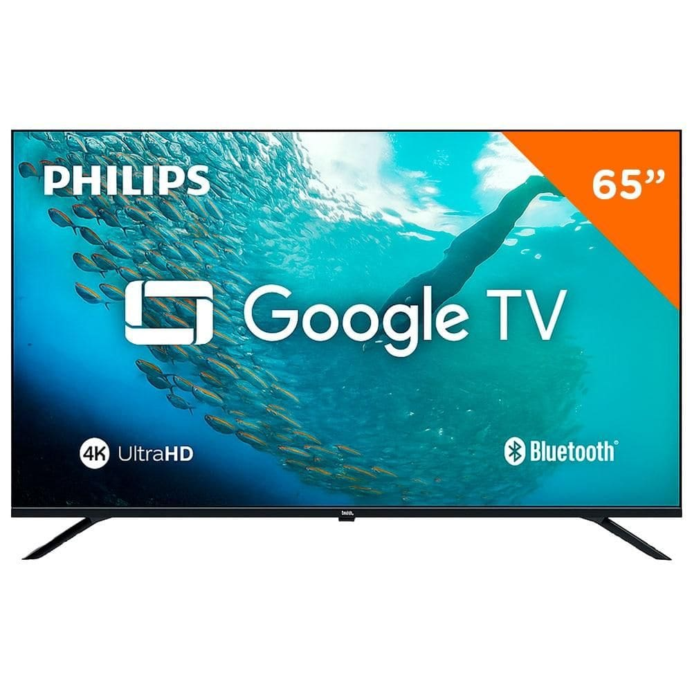Smart TV LED Philips 65" UHD 4K, com Google Assistente Integrado PUG7019/78 - Smart TV LED 65 polegadas 4K com Google Assistente Smart TV LED Philips 65" UHD 4K, com Google Assistente Integrado PUG7019/78 - Smart TV LED 65 polegadas 4K com Google Assistente
