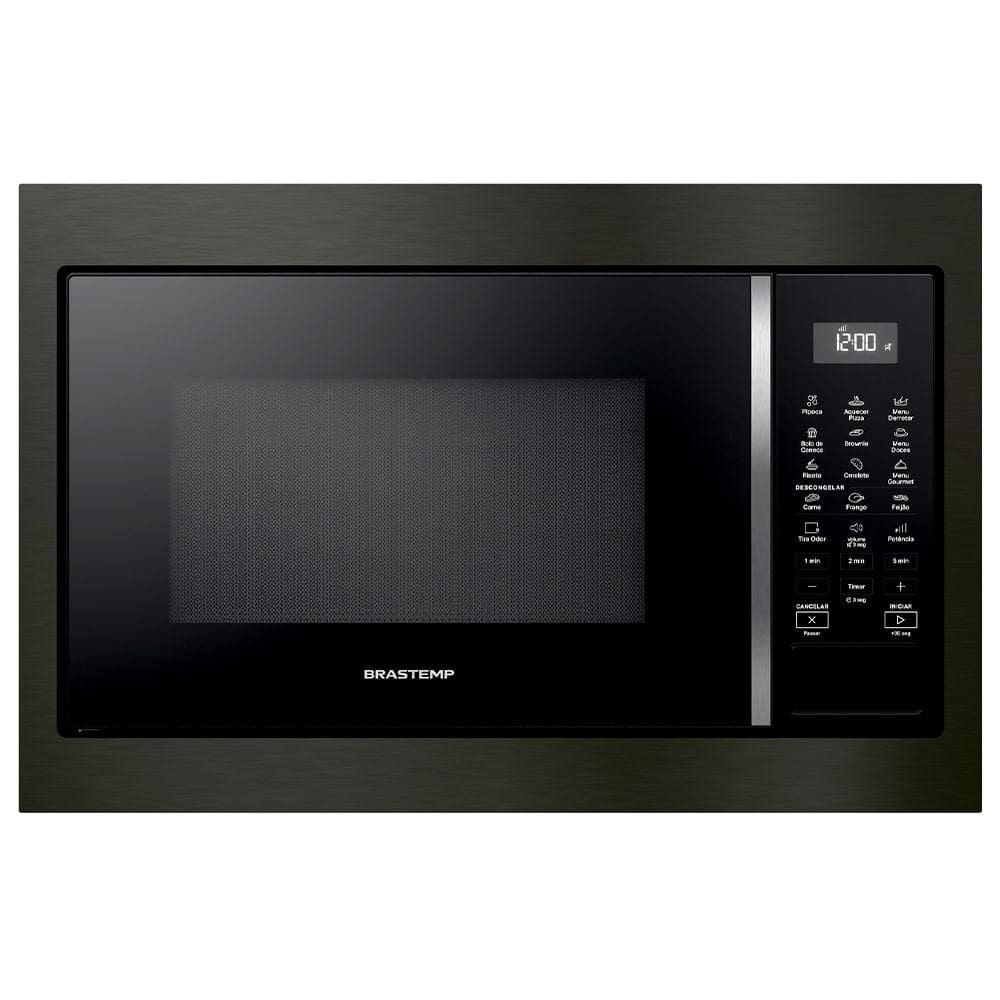 Micro-ondas de Embutir Brastemp Eclipse Collection com 32 Litros de Capacidade Black Inox - BM146AP - 220V