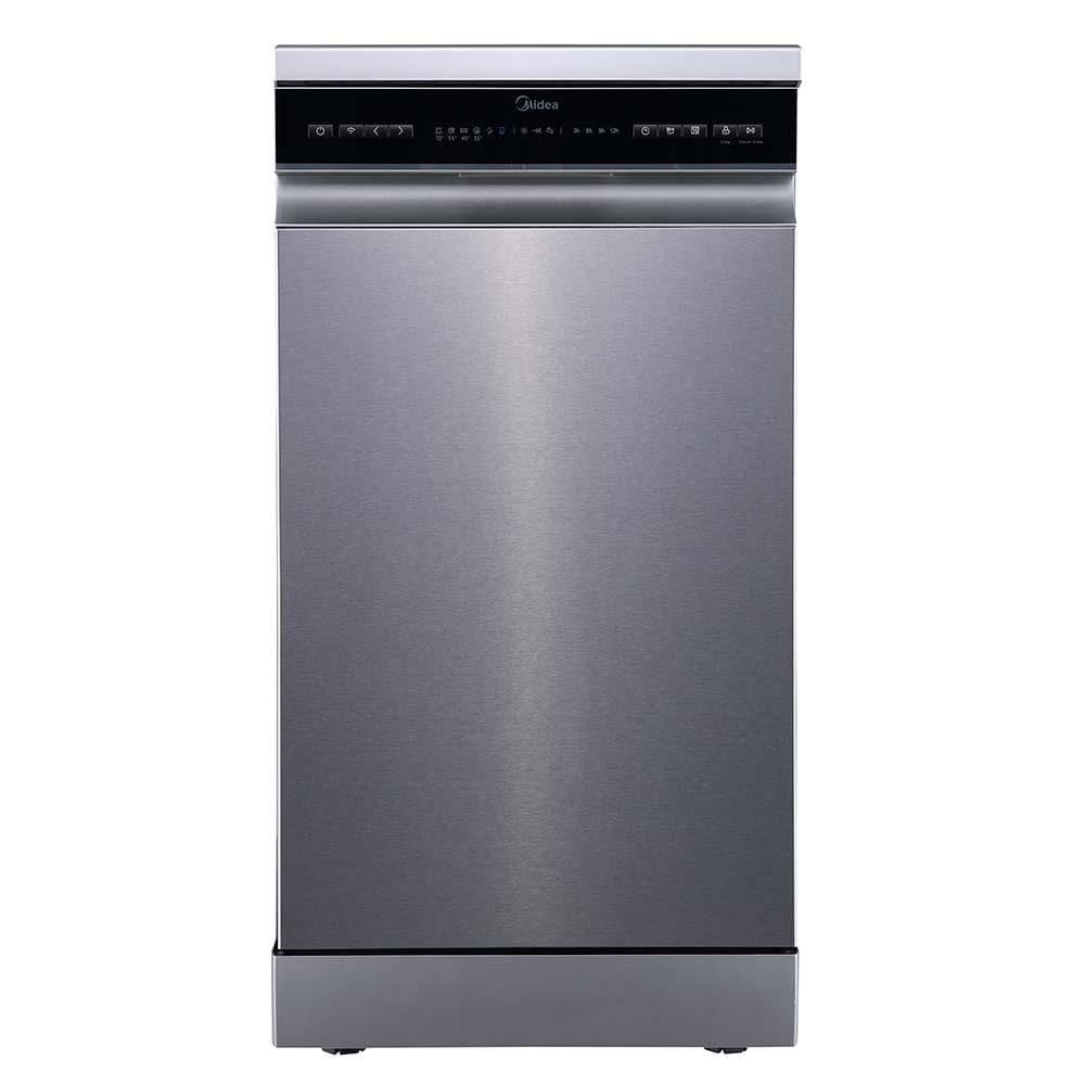 Lava Louças de Piso com 10 Serviços Midea SmartHome com 8 Programas de Lavagem Inox - MDWEF1034CSS - 220V