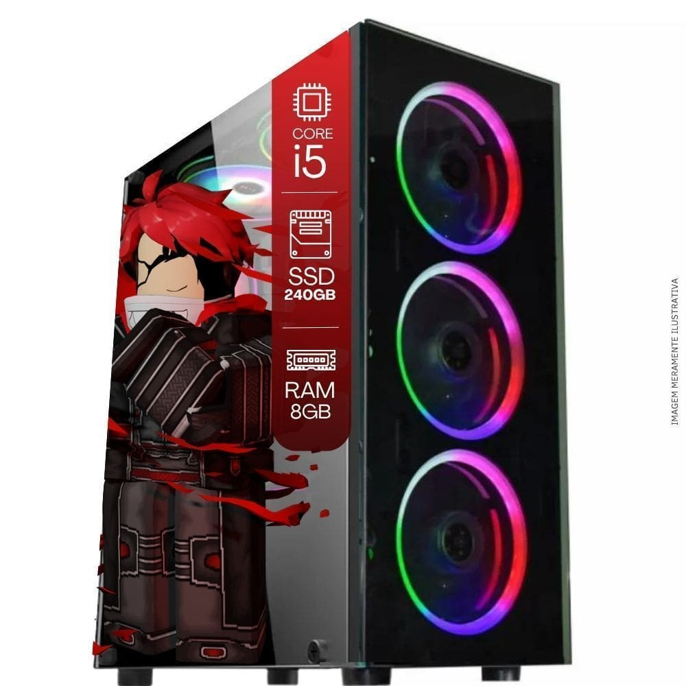 Computador PC Gamer TOB Intel Core i5 SSD 240GB 8GB Windows 10 Pro Trial Computador PC Gamer TOB Intel Core i5 SSD 240GB 8GB Windows 10 Pro Trial