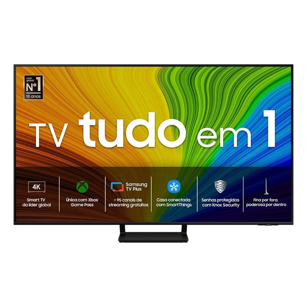 Samsung Smart TV 85 polegadas QLED 4K 85Q70D 2024, Tecnologia de Pontos Quânticos, Processador com AI, Painel até 120Hz, Design AirSlim Samsung Smart TV 85 polegadas QLED 4K 85Q70D 2024, Tecnologia de Pontos Quânticos, Processador com AI, Painel até 120Hz, Design AirSlim