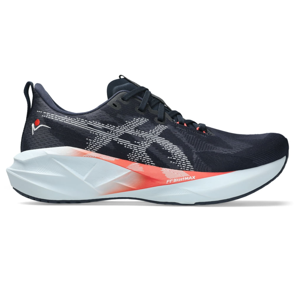 Tênis ASICS Novablast 5 São Silvestre - Unissex - Azul Tênis ASICS Novablast 5 São Silvestre - Unissex - Azul