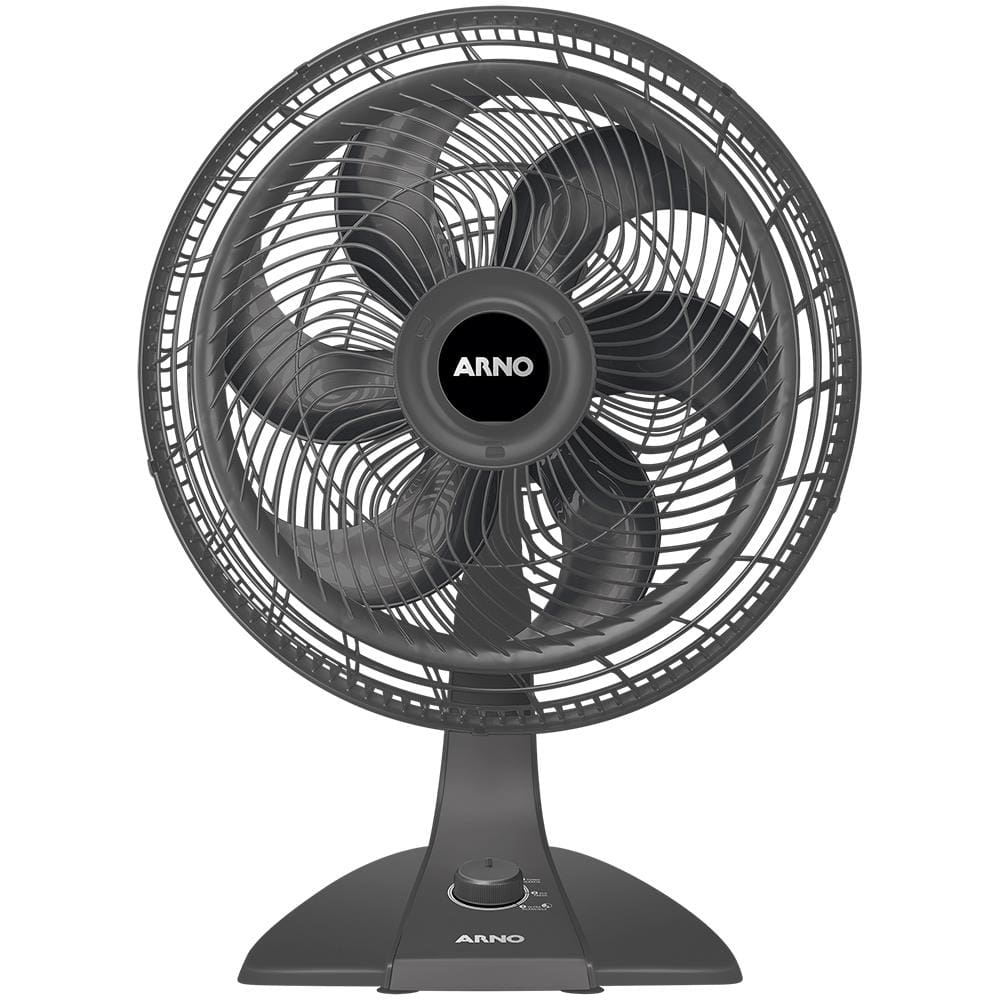 Ventilador de Mesa 40cm Arno Turbo Force VF48 6 Pás 3 Velocidades Cinza - 110V