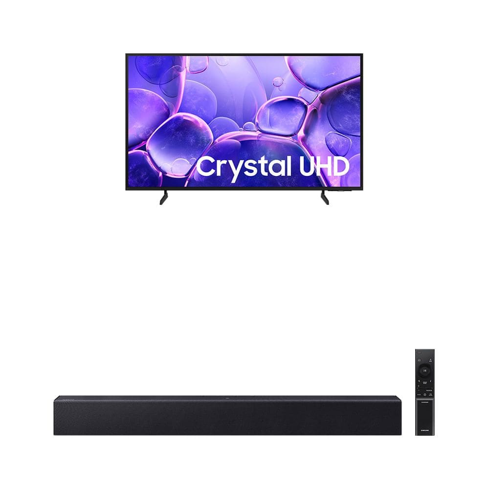 Combo Samsung Smart TV 55" Crystal UHD 4K U8600F + Soundbar HW-B400F Combo Samsung Smart TV 55" Crystal UHD 4K U8600F + Soundbar HW-B400F