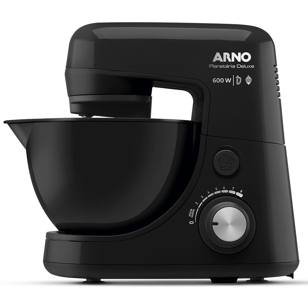 Batedeira Planetária Arno Nova Deluxe SX34 com 8 Velocidades - Preta - 220V Batedeira Planetária Arno Nova Deluxe SX34 com 8 Velocidades - Preta - 220V