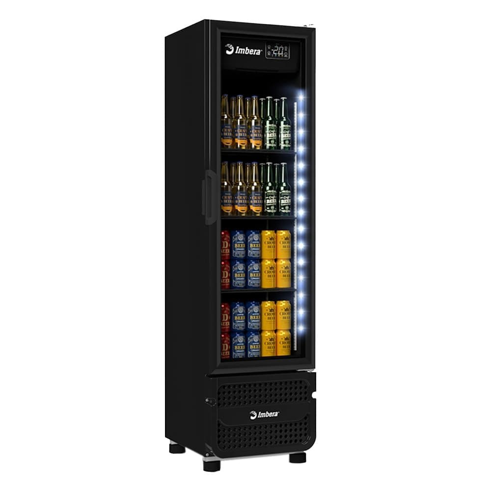 Freezer Cervejeira Imbera CCV144 Porta de Vidro 244L FullBlack-220v - 220V