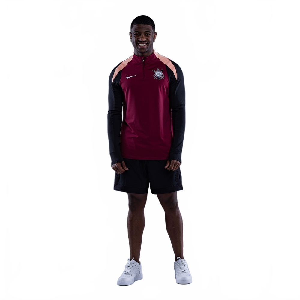 Camisa Corinthians Manga Longa Nike Strike 2026 Treino Masculina