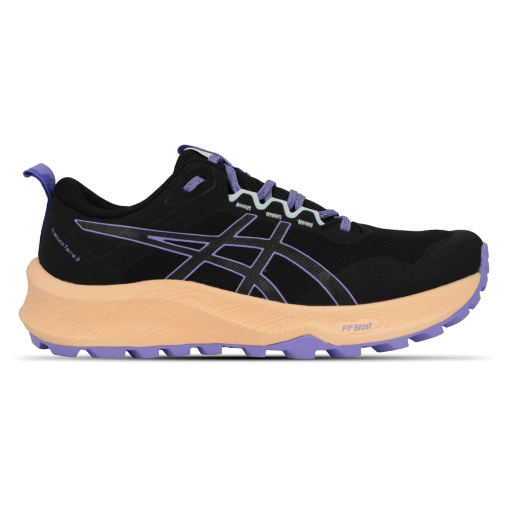 Tênis ASICS Trabuco Terra 3 - Feminino - BLACK/AMETHYST