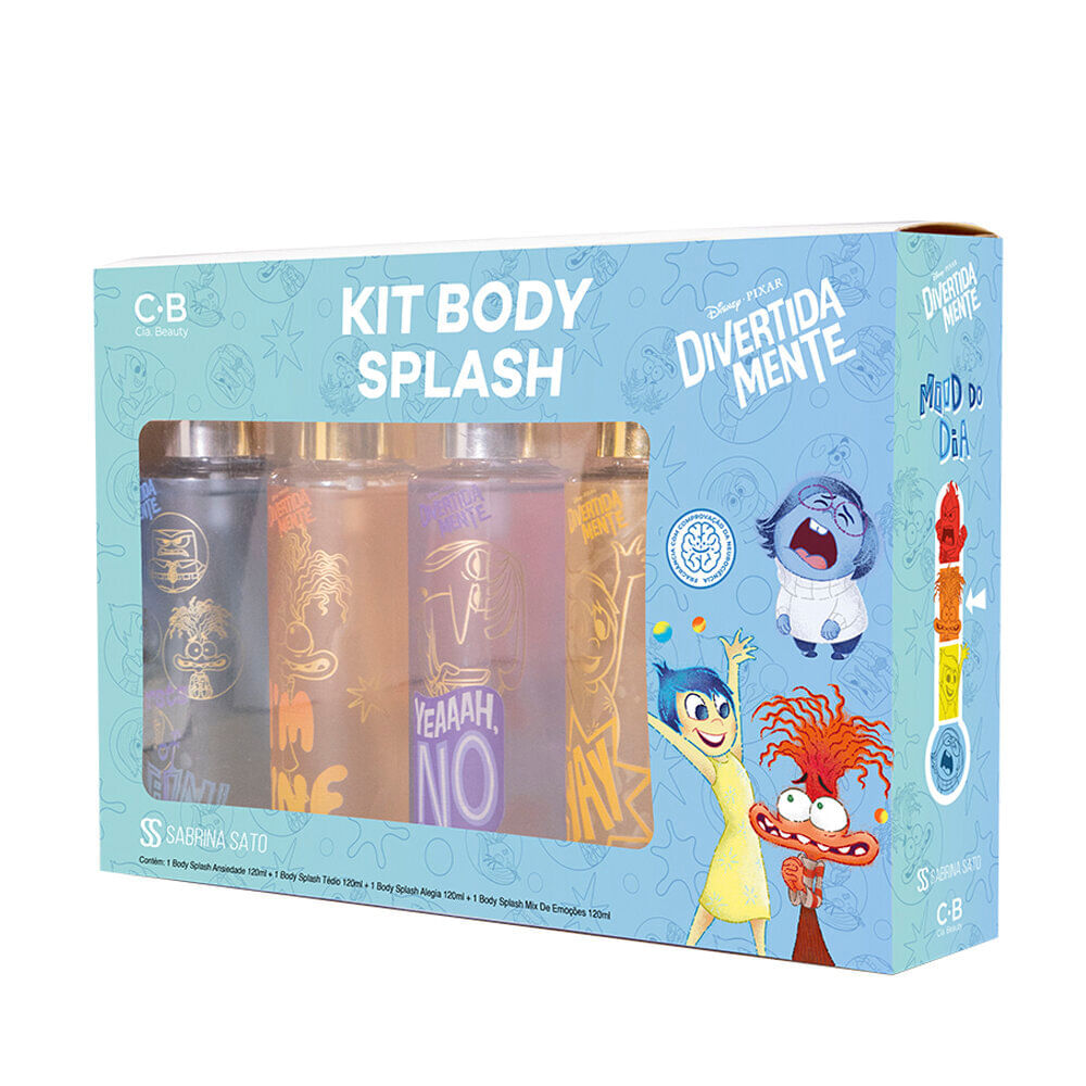 Kit de 4 body splash divertidamente 120ml Kit de 4 body splash divertidamente 120ml