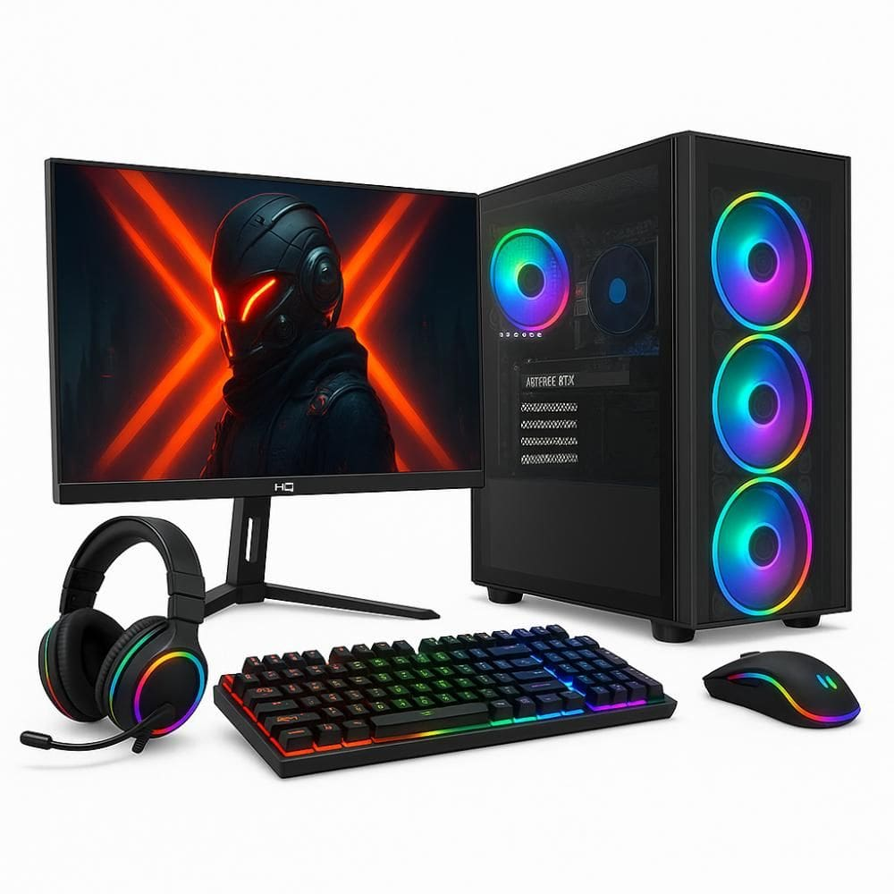 PC Gamer Completo Skill New G, AMD Ryzen 7 8700G, 16GB DDR5 5600 Mhz, SSD M2 1TB, Monitor 24" 180HZ -SKN020 - PC Gamer AMD Ryzen 7 com SSD 1TB e Moni