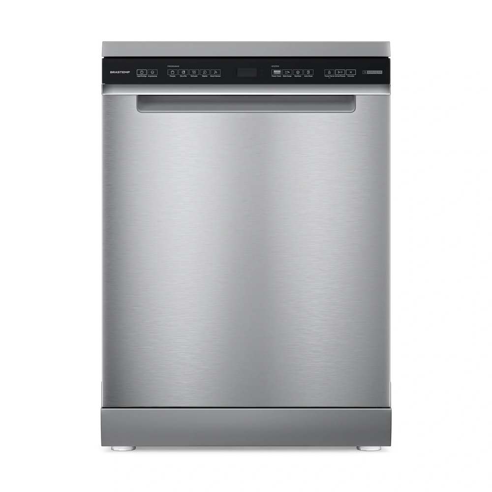 Lava-Louças Brastemp 15 Serviços Inox Com Power Clean - Blf62ar 220V