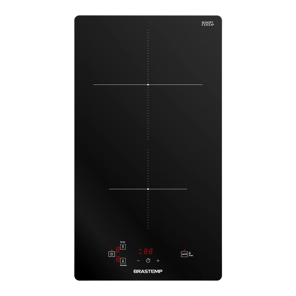 Cooktop 2 Bocas De Indução Brastemp Com Funções Especiais - Bdj31ae 220V