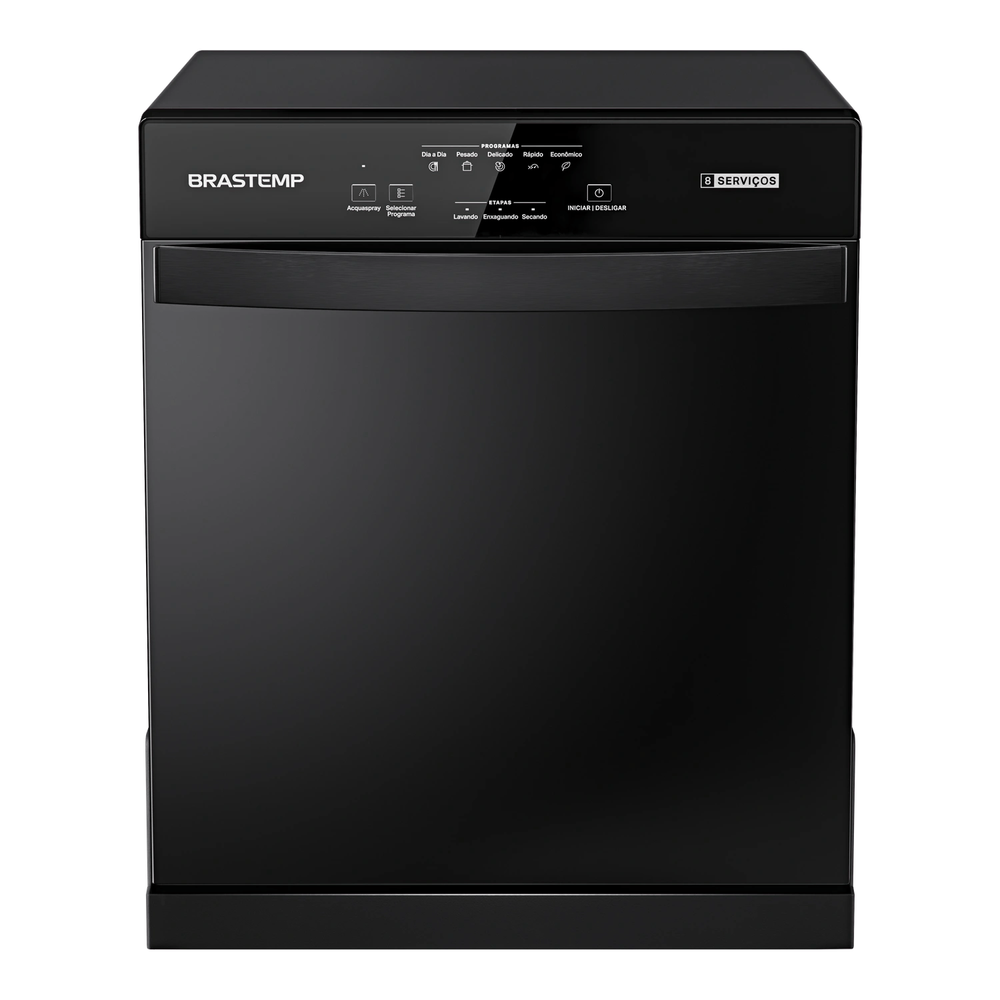 Lava Louças Brastemp 8 Serviços Preta - Blf08ae 220V