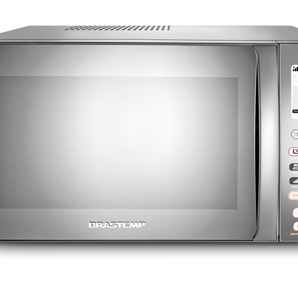 Micro-Ondas Brastemp 38 Litros Cor Inox Espelhado Com Grill - Bmj38ar 220V