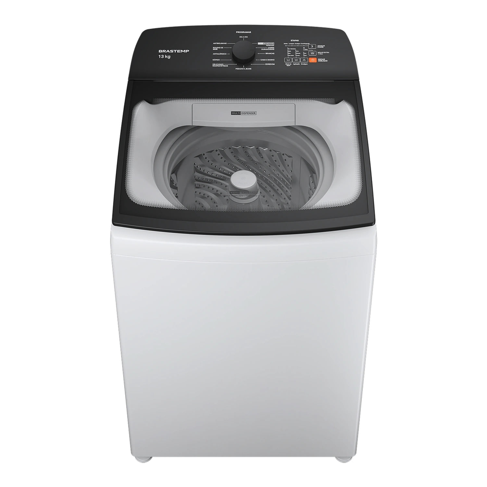 Máquina De Lavar Brastemp 13Kg Branca Com Ciclo Tira Manchas Advanced E Ciclo Antibolinha - Bwm13ab 110V