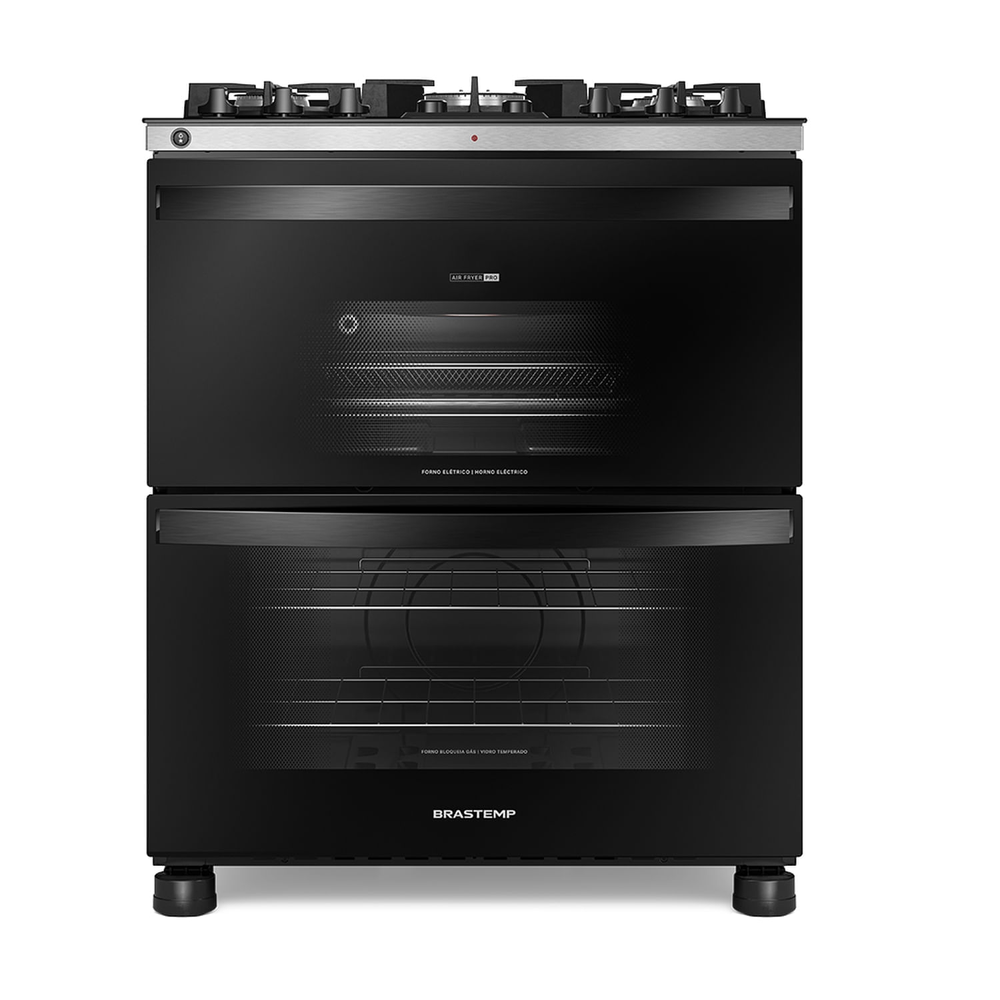 Fogão Duplo Forno Brastemp Com Tecnologia Air Fryer Pro - Bfd5lae 110V