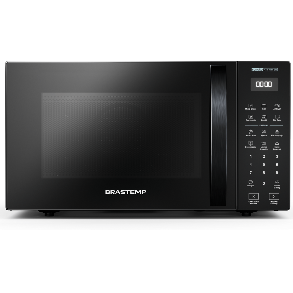 Micro-Ondas Air Fryer Brastemp Preto 29 Litros - Bmc29ae 110V