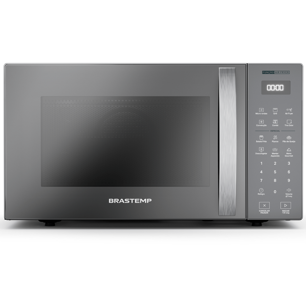 Micro-Ondas Air Fryer Brastemp Inox 29 Litros - Bmc29ar 110V
