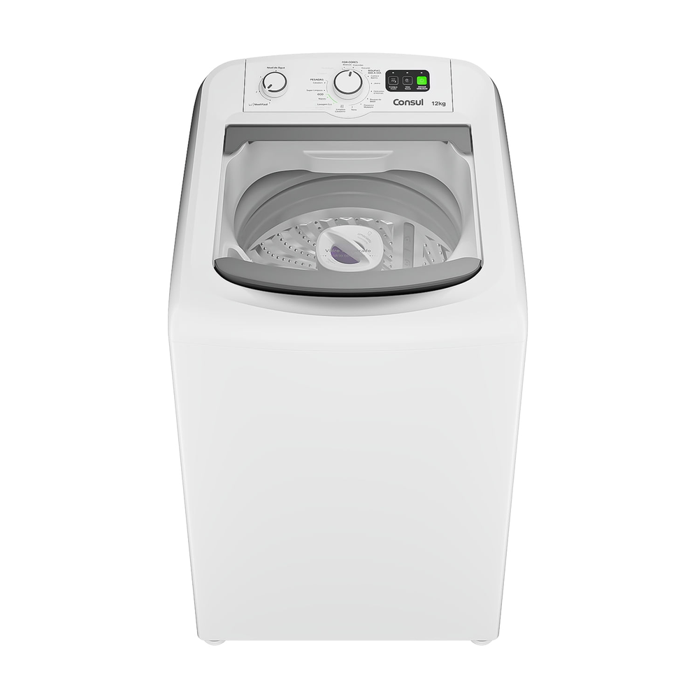 Máquina De Lavar Branca Consul 12Kg Com Dosagem Econômica E Ciclo Edredom - Cwm12ab 110V