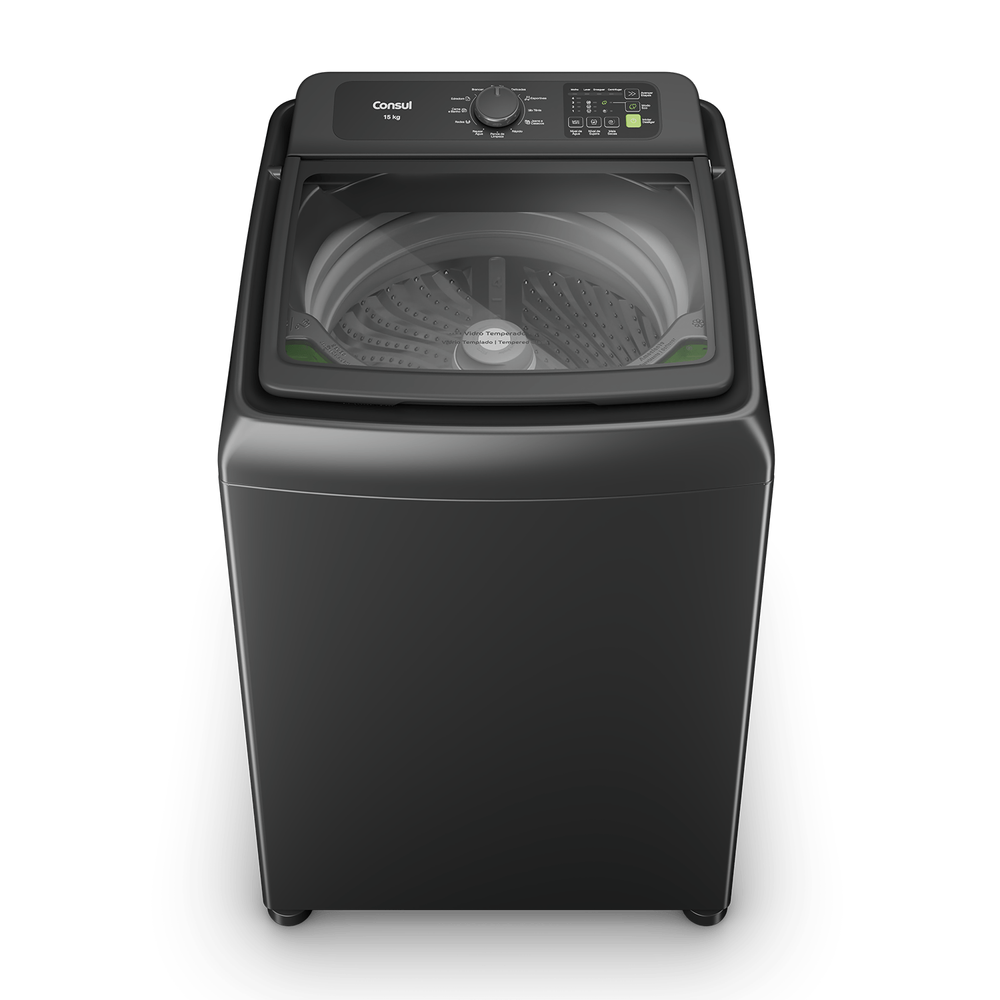Máquina De Lavar Consul 15Kg Cinza Chumbo Com Modo Eco - Cwn15a9 220V