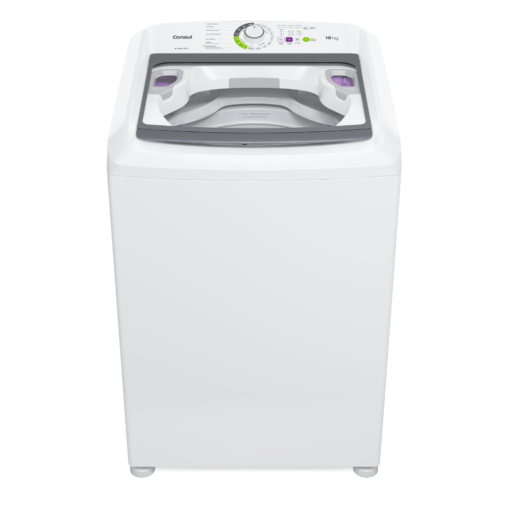 Máquina De Lavar Consul 18Kg Branca Com Lavagem Econômica E Ciclo Edredom - Cwk18ab 220V