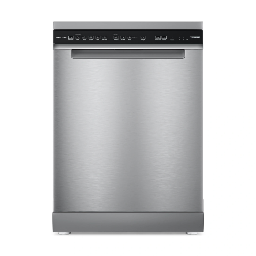 Lava-Louças 15 Serviços Brastemp Inox Com Smart Sensor - Blf61ar 220V