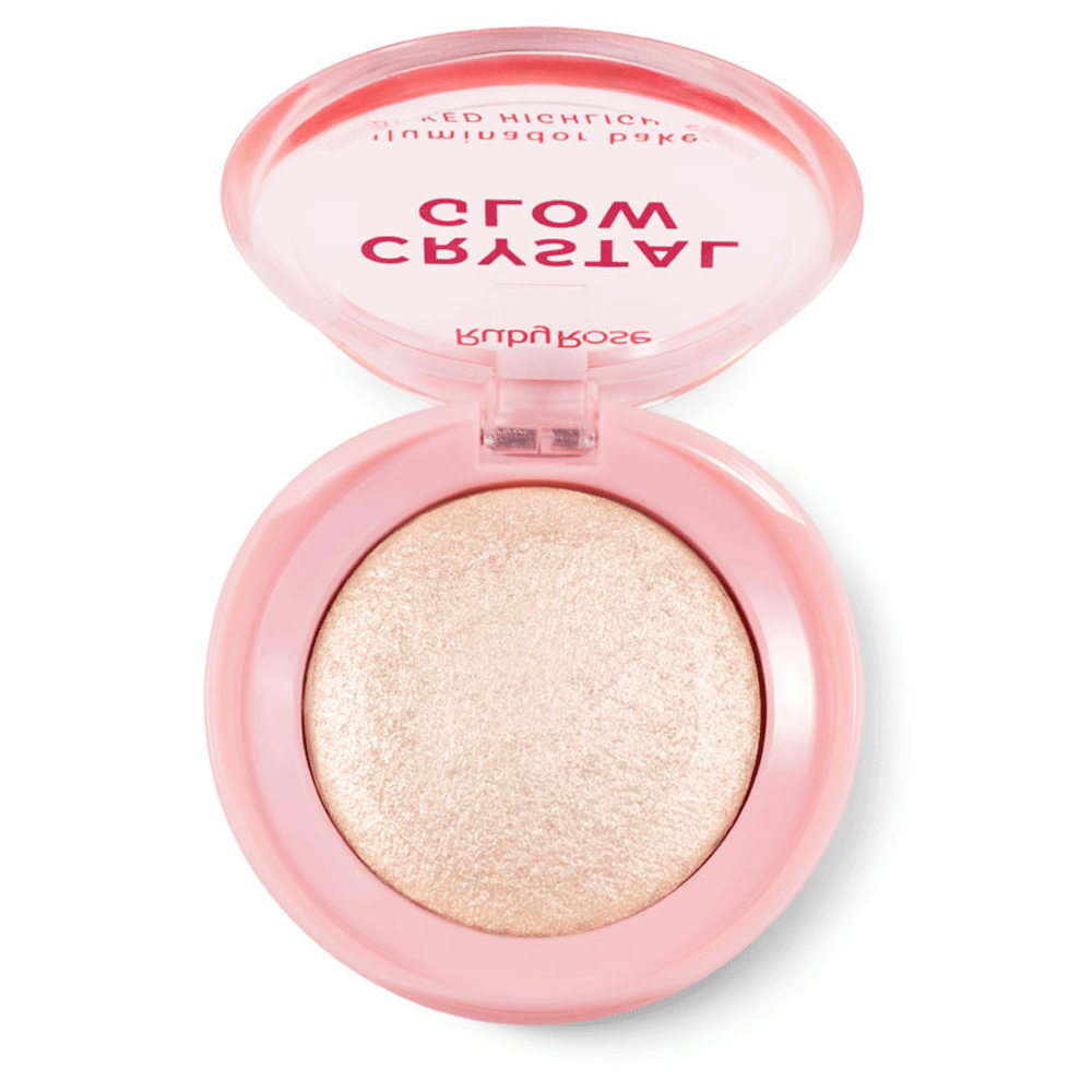 Iluminador ruby rose crystal glow baked cherry red dourado