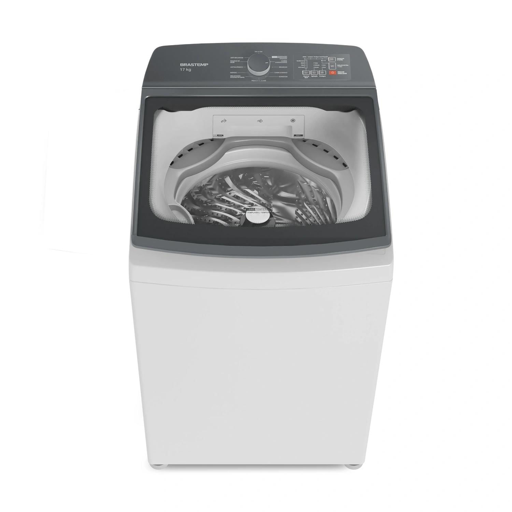 Máquina De Lavar Brastemp 17Kg Branca Com Ciclo Tira Manchas Advanced E Ciclo Antibolinha - Bwk17ab 220V