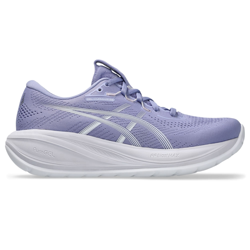 Tênis ASICS GEL-Cumulus 28 - Feminino - Roxo/Branco