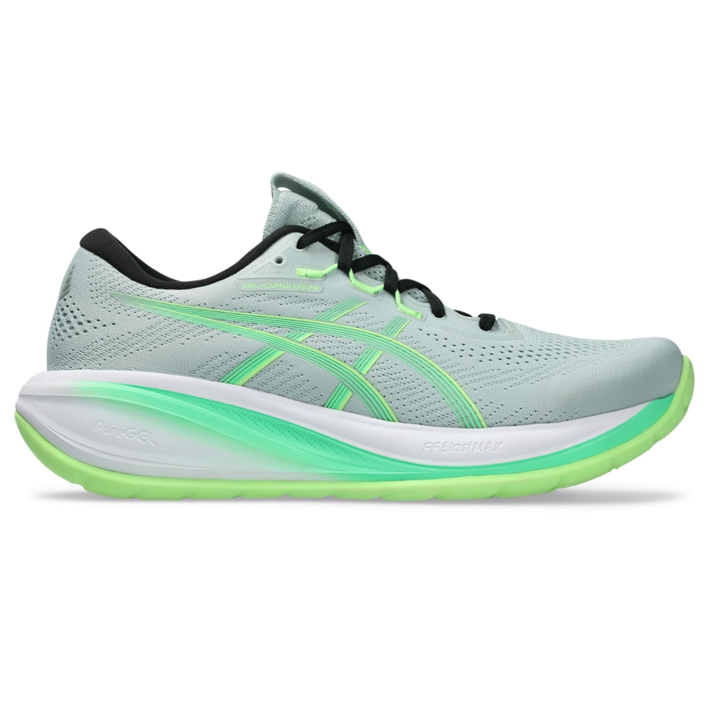 Tênis ASICS GEL-Cumulus 28 - Masculino - Azul/Verde