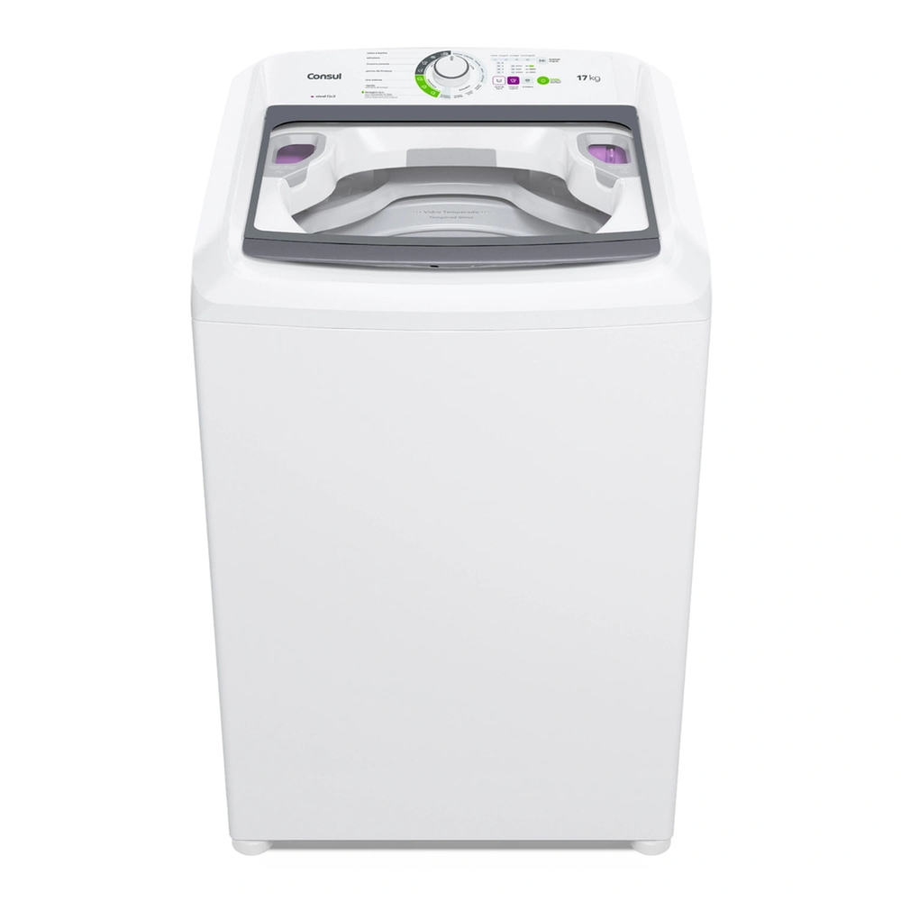 Máquina De Lavar Consul 17Kg Branca Com Lavagem Econômica E Ciclo Edredom - Cwk17ab 220V