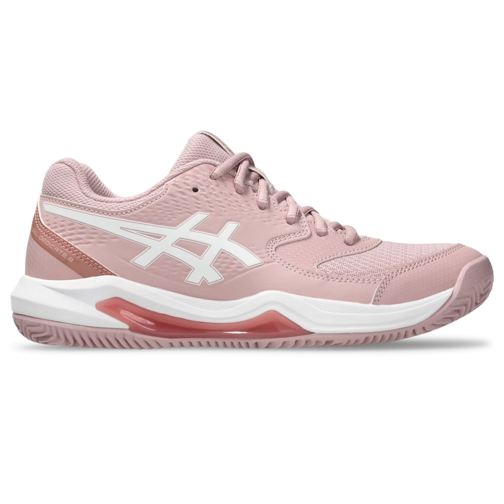 Tênis ASICS Gel-Dedicate 8 Saibro - Feminino - Bege/Branco