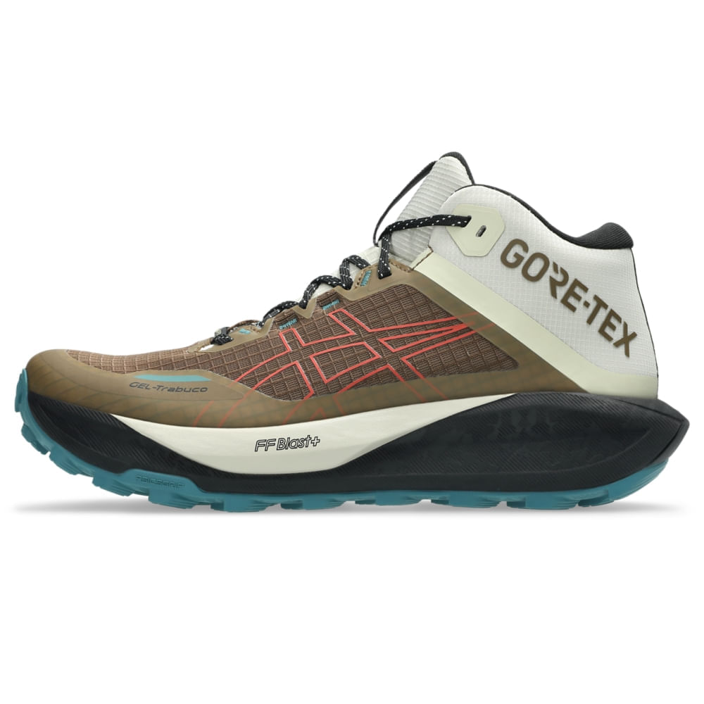Tênis ASICS GEL-Trabuco MT Gtx - Masculino - Marrom/Vermelho