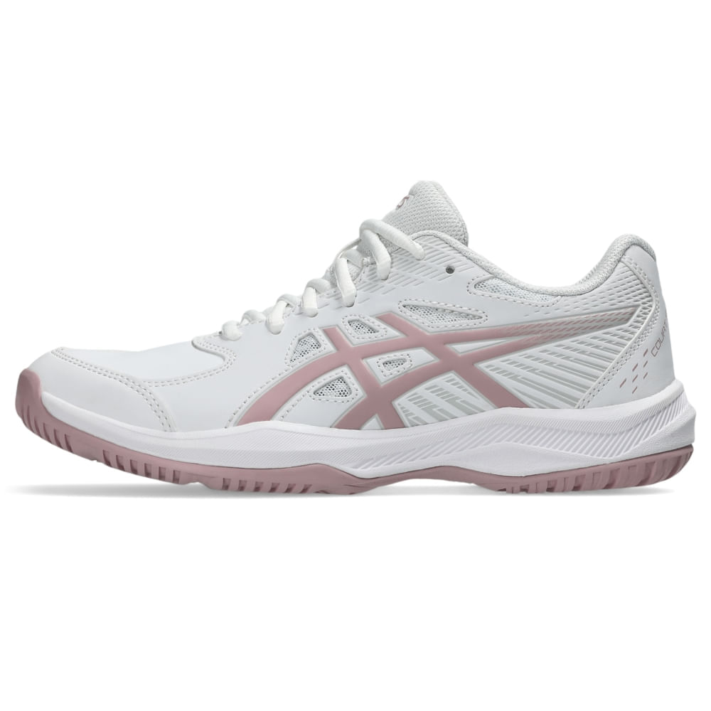 Tênis ASICS Court Slide 4 - Feminino - Branco/Bege
