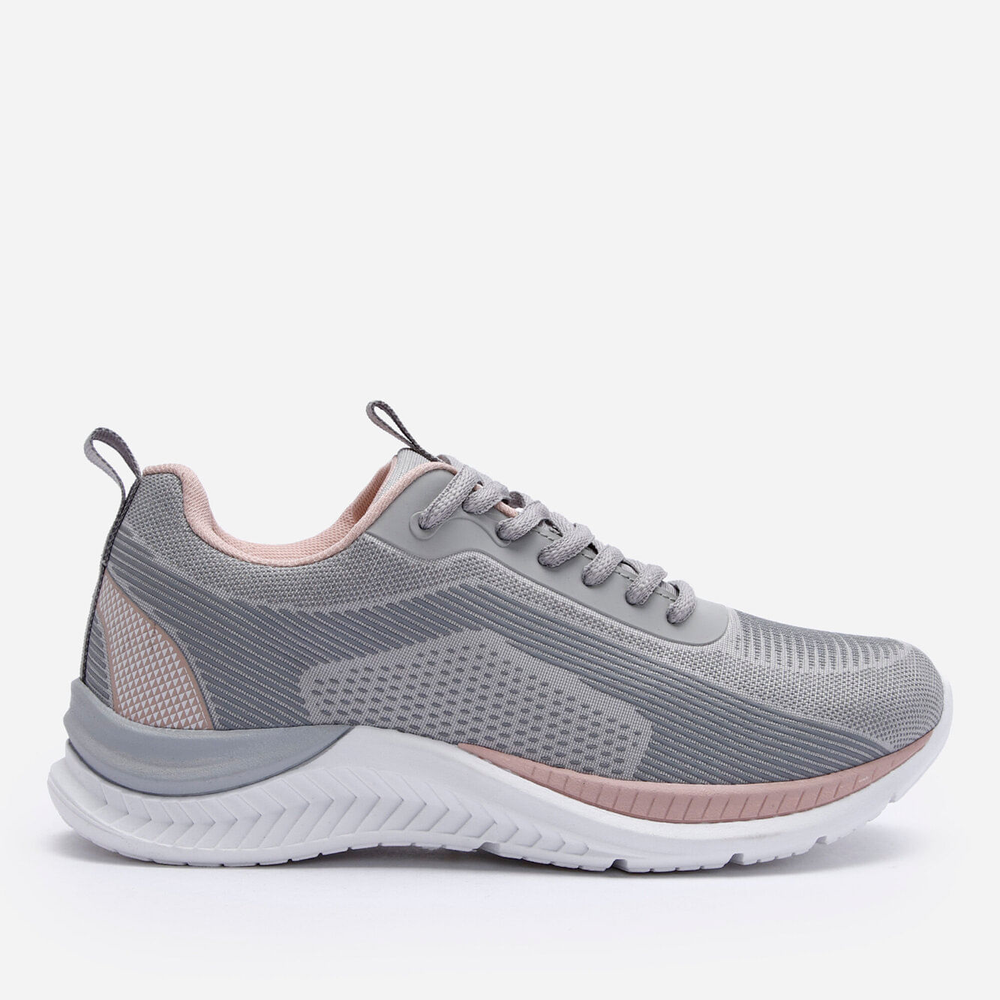 Tênis esportivo texturizado cinza